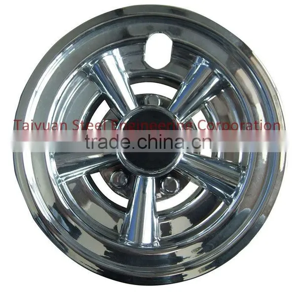 Golf Cart Parts CHROME 8" Golf Cart Hub Caps - EZGO, CLUB CAR, Set of 4 Wheel Covers NEW