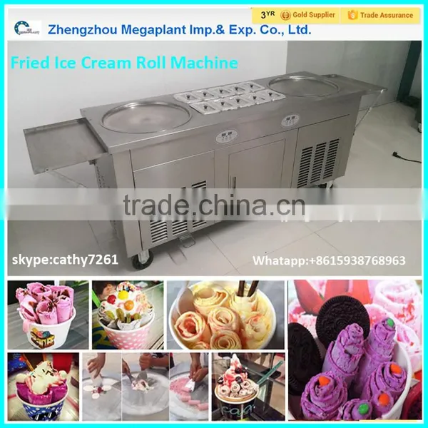 Single Pan Rolled Fried Ice Cream Machine photo-3