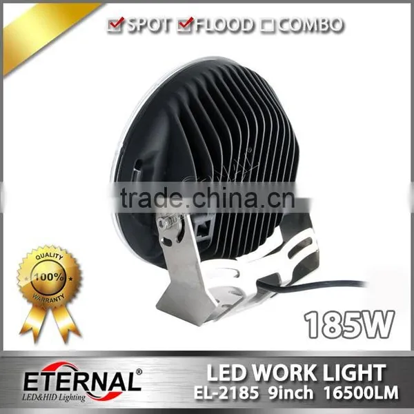 Round 9inch 185W LED Work Light Spot Lamp Offroad Jeep Truck 4WD Driving Lamp SUV UTE photo-3