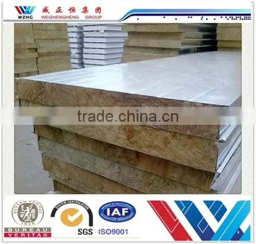 Rock Wool Sandwich Roof Panels/Polyurethane Faux Rock Panel/Galvanized Roof Panels photo-2