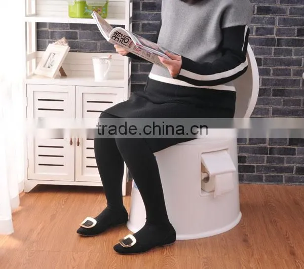 Plastic Movable Mobile Toilet for The Disable Elder Pragnent Women