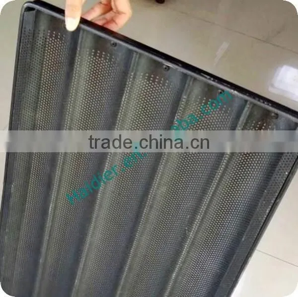 Glazed Perforated Non Stick Baguette/French Bread Pan, Baking Pan -5 Moulds photo-3