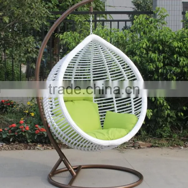 Fashionable Outdoor Furniture Garden White Round Swing Chair photo-3