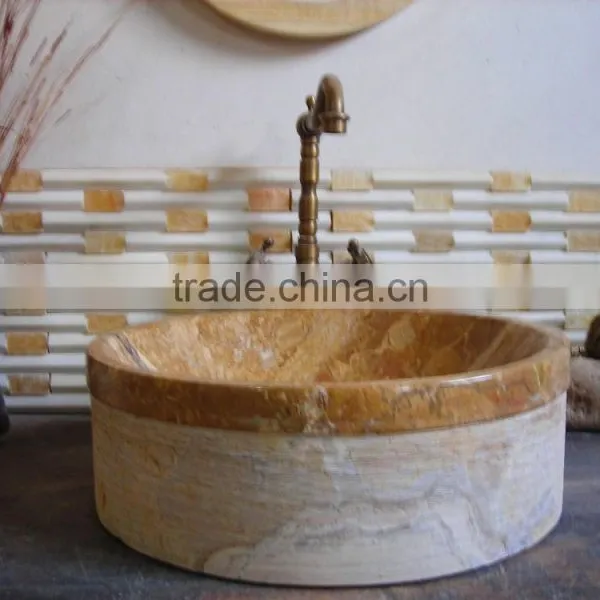 Natural Smooth Polished Black Marble Bathroom Wash Basin photo-5