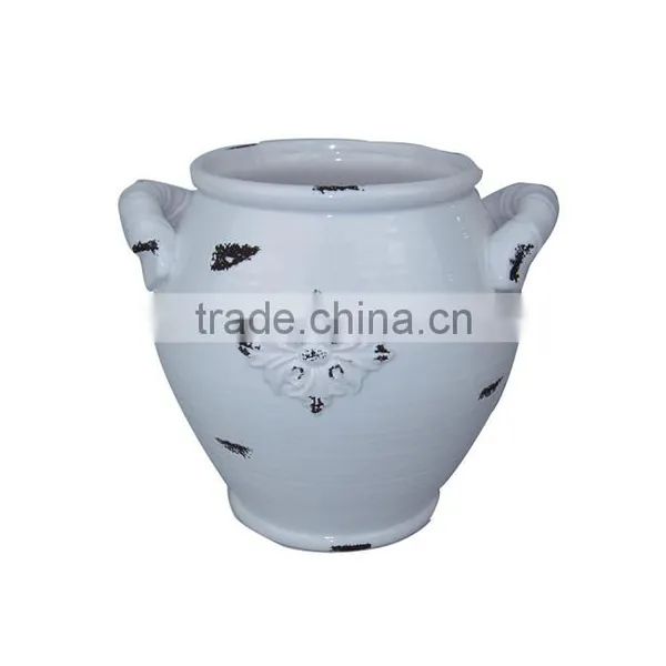 Blue Vase Ceramic Chinese Big Flower Decor Vase photo-2