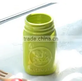 11oz Ceramic Mason Jar Ceramic Jar ,ceramic Jar With Handle photo-5
