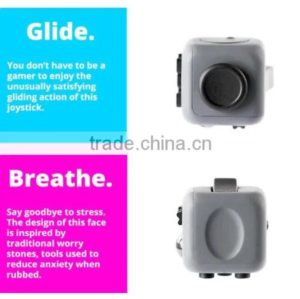 Cheaper Decompression Cube Smooth Button Desk Toy Kids $ Adult for Killing Time Relieves Stress Fidget Cube photo-2