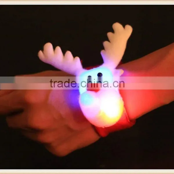Cute 10pcs Xmas Gift Slap Bracelet/Bangle Christmas Decor Pat Circle Hand Ring photo-3
