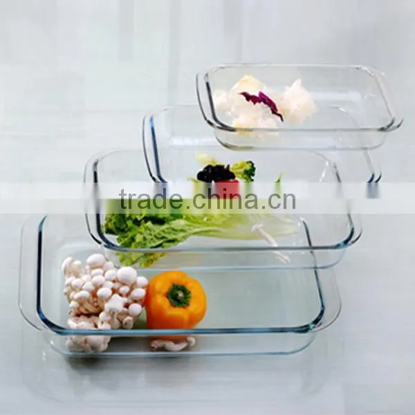 3.5L Large Transparent Heat Resistant Microwave Oven Glass Plate for Baking photo-2