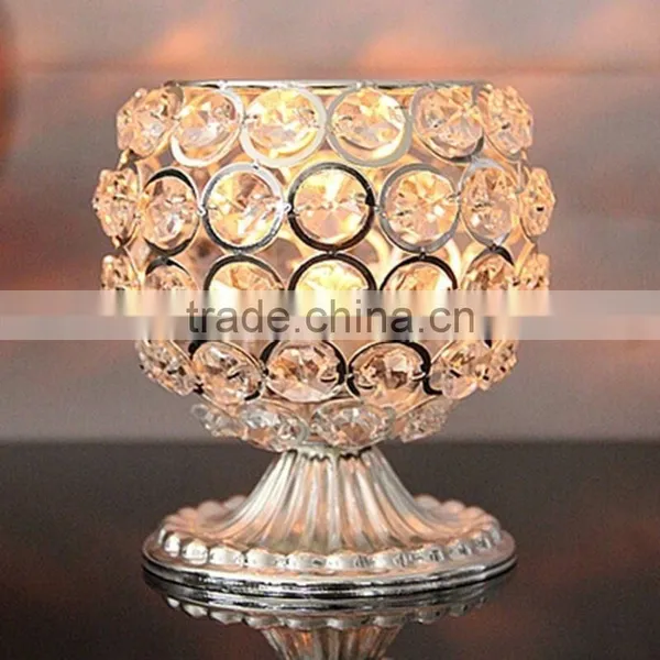 2016 New Arrival Mini Crystal Candle Holder for Wedding Decoration,home Decor Candle Accessories Free Shipping