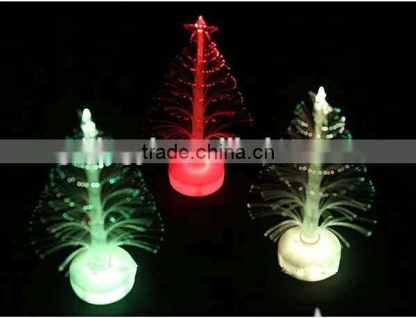 Craft Artificial LED 7colors Changing Fiber Optic Christmas Tree Decoration photo-2