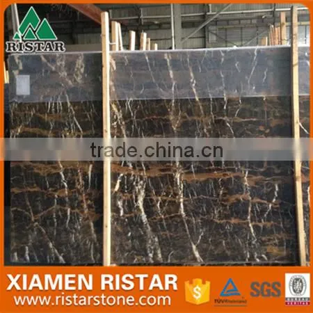 Cheapest Chinese Nero Portoro Marble,black Marble Slabs and Tiles photo-2