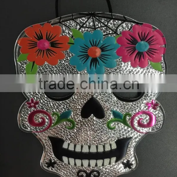 2016 Trending Products Day Of The Dead Fancy Items Party Mask By Pu Leather Fabri photo-2