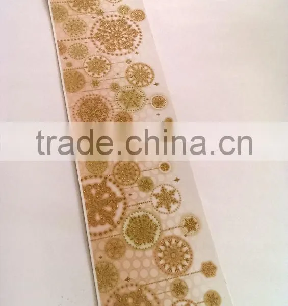 Window Decoration Vinyl Sticker, Gold Color Way Decoration Window Sticker Home Decoration photo-6