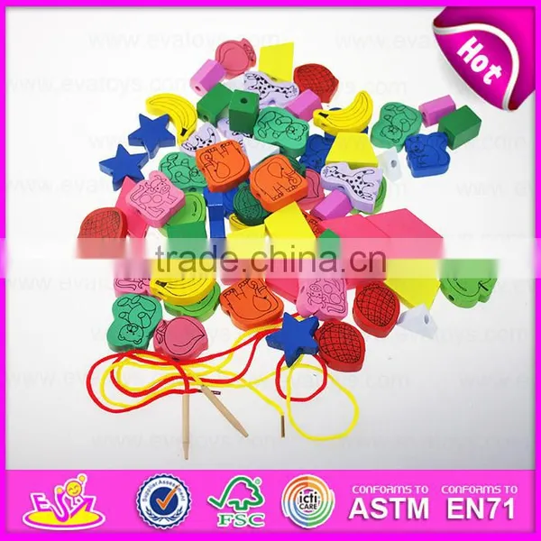 2015 Wholesale Novelty Kids Wooden Threading Toy,Creative Children Wooden Toy Threading,Wooden Threading Educational Toy W11E040 photo-4