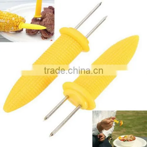 Safe Mini Corn on the Cob Holders Skewers Needle Prongs Fork Picks Kitchen BBQ photo-3