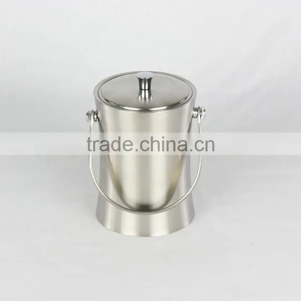 1L 2L 3L Stainless Steel Ice Bucket, Ice Pail, Double Wall Ice Bucket photo-4