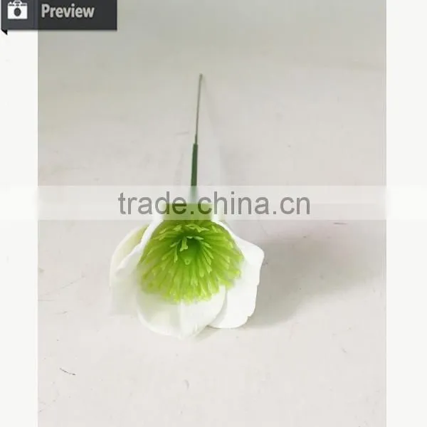 Hot Sale Big Christrose Hvid Single Decorative Artificial Sakura Flower Customized photo-2