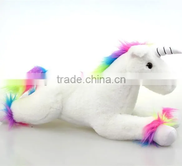 Custom New Design Hot Selling Plush Kids Wholesale Purple White Pink Unicorn Stuffed Animal photo-4