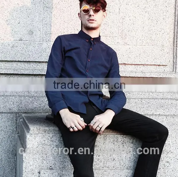 Fashion Slim Fit 100%cotton Custom Men Shirt (20160124) photo-2