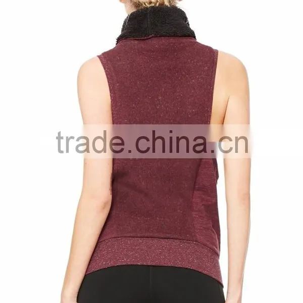 Yoga Frost Winter Vest in Black Heather For Women photo-2