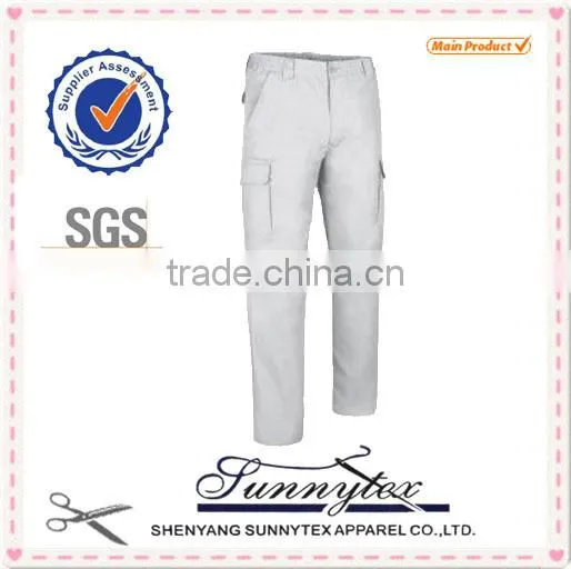 2016 Custom Fashion Breathable Casual Cotton High Quality Multi Pocket Mens Cargo Pants With Side Pockets photo-6