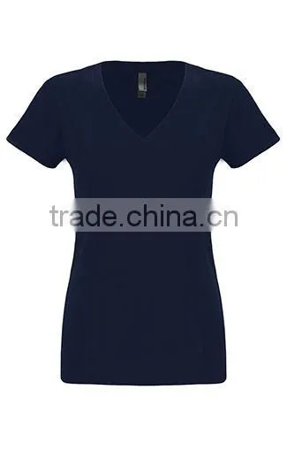Next Level Apparel Women's Sueded S/S V-Neck Tee - Made From 60% Combed Ring-spun Cotton and 40% Polyester Jersey. photo-6