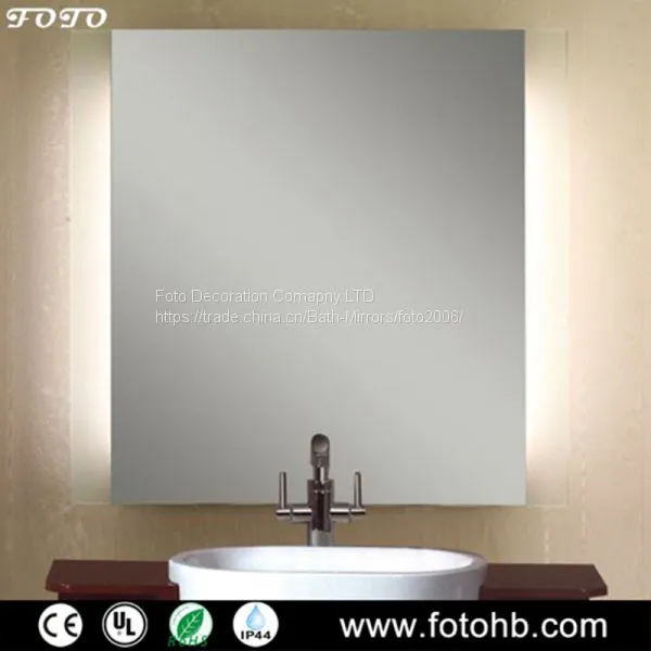CE/UL IP44 LED Освещаемый прямоугольный ваннный зеркало с подсветкой для люкс-отелей photo-2