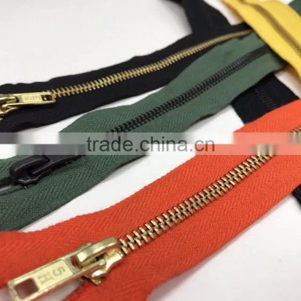 No 5 Metal Brass With Flame Resistant Aramid Tape Made by Nomex