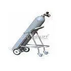 Stainless Steel Hand Truck Trolley for Transporting Oxygen and Acetylene Cylinder