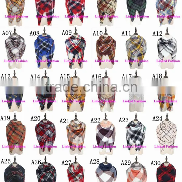 Hot Selling Plaid Women's Tartan Infinity Scarf photo-5