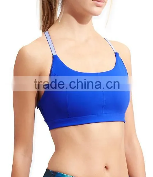 Custom Sexy Yoga Bra 88% Polyester 12% Spandex X Back Yoga Clothing photo-2