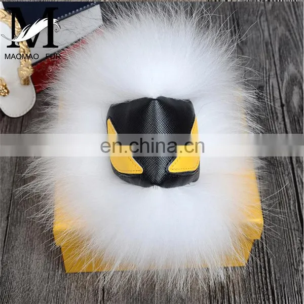 2015 High Quality Raccoon Fur Keychain for Bag Charm Monster Keychain photo-4