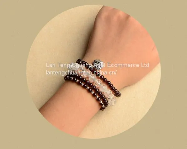 Wine Red Garnet Bracelet 4 Natural Crystal Jewelry Jewelry Beads Japan Original Individual Year of Fate on Hand photo-2