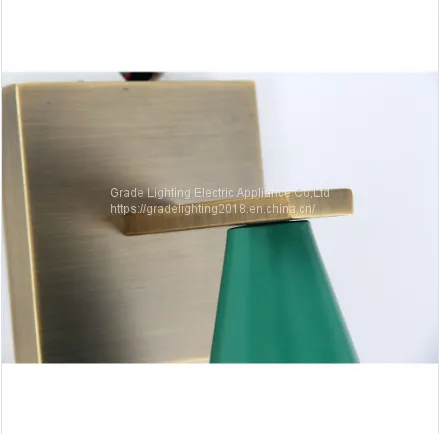Green With Brass Color Wall Lights With E27 photo-5