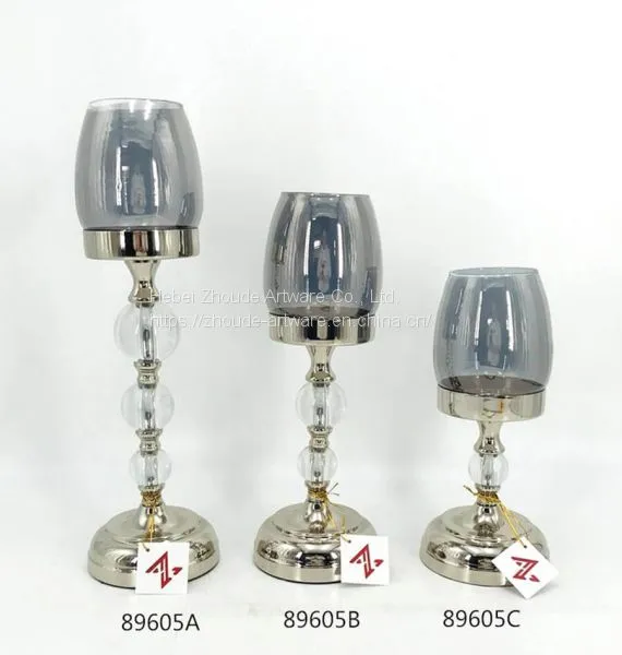 Latest Style Transformable Gold and Black Metal Candle Holder From China Factory