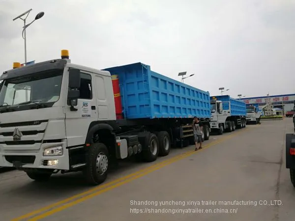 High Strength 3axles Tipper Dumper Dump Truck Semi Trailer