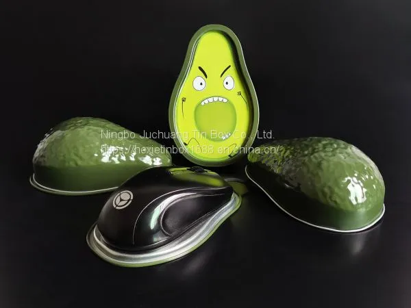 computer mouse Tin Customized Avocado shape Insert Sponge / Eva