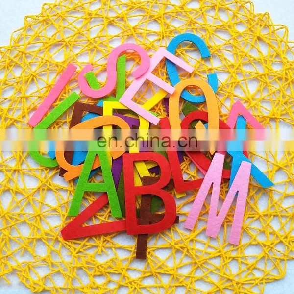 Wholesale Die Cut Cheapest Price Felt Numbers Alphabet Letters for Children From China Supplier photo-3