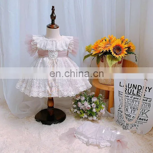 Arrivals Baby Dress Spanish Lolita Set Summer Short Sleeve Dress Clothes Toddler Girl Clothes photo-3