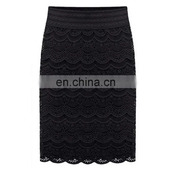 Ladies Lace Latest Pencil A- Line Skirt for Women Spring Summer 2020 photo-3