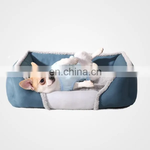 Best Selling Plush Dog Bed Super Soft Puppy Bed Warming Dog Pad With Removable Mattress photo-2