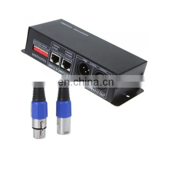 DC 12V-24V 3 Channel DMX 512 Decoder LED Controller for RGB 5050 3528 LED Strip Light photo-7