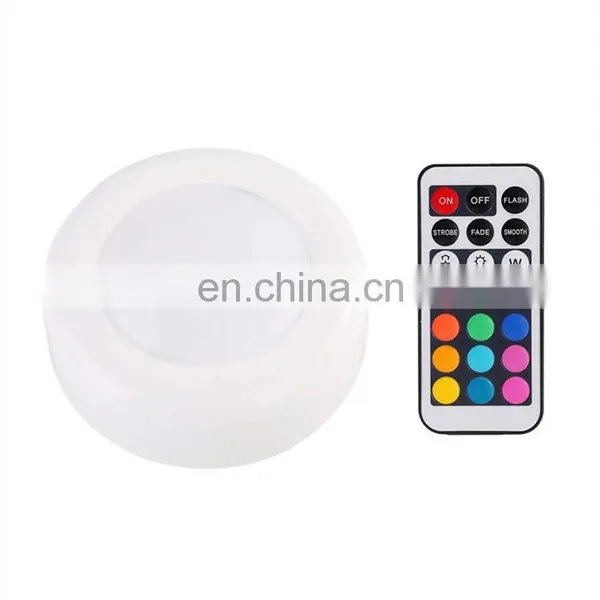 Wireless LED RGB Night Light Color Atmosphere Light Battery Cabinet Night Light photo-2