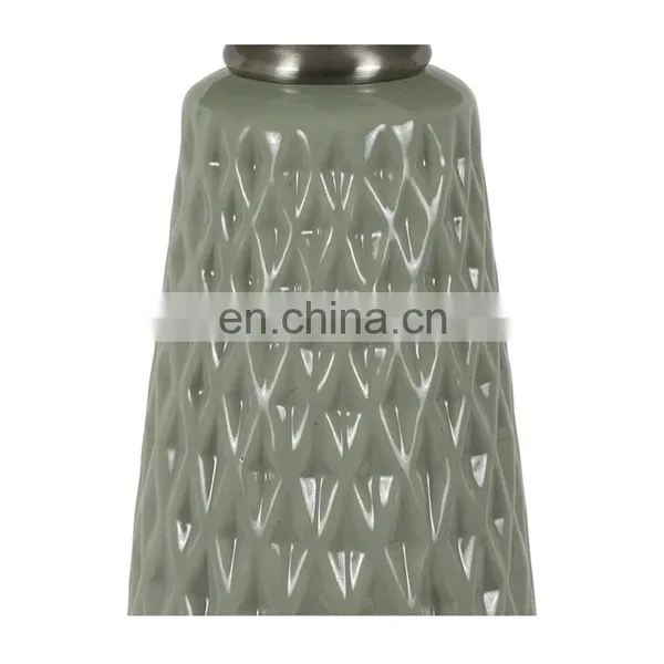 Light Gray Custom Ceramic Base Cheap Hotel Table Decoration Light Bedside Ceramic Lamps for Office Home Decor photo-5