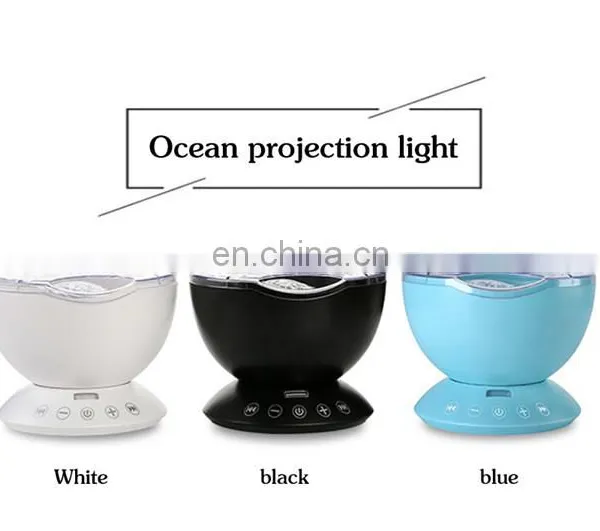 Ocean Wave Music Night Lighting Projector With Built-in Mini Music Player USB Lamp LED Night Lights for Baby photo-5