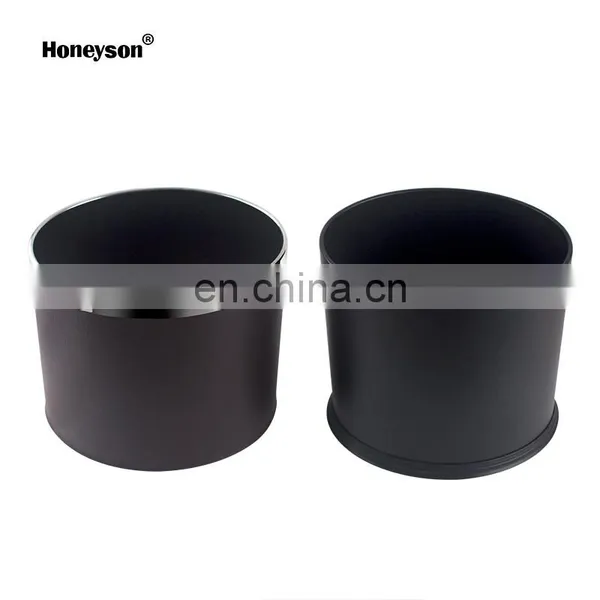 Honeyson Hot 10L Double Layer Leather Waste Bin for Hotel Room photo-2