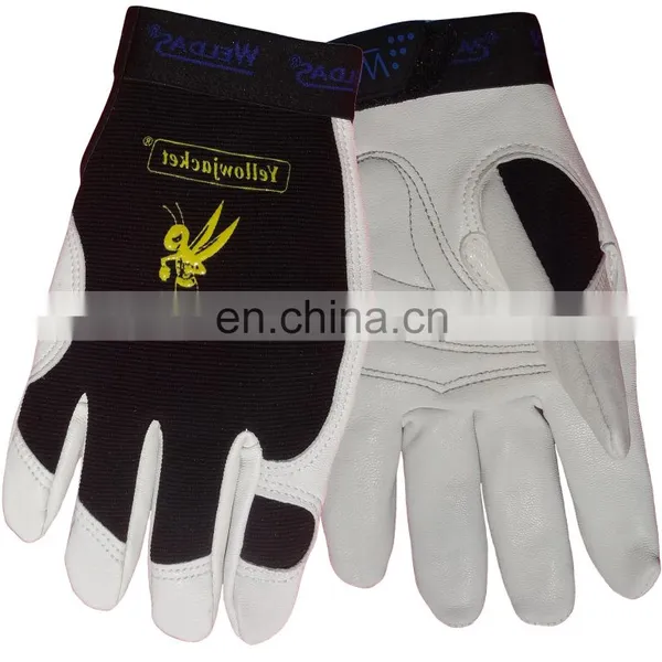No Lining Short Wing Thumb Grain Cow Leather Welder Gloves photo-4