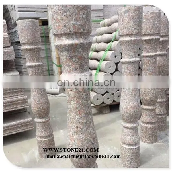 Cheap China Pink Cream Granite Stone Balcony Balustrade photo-2