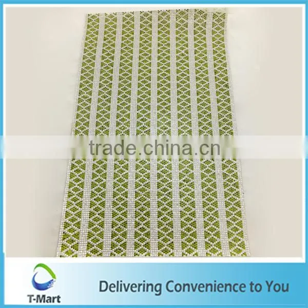 100% Hot Sale Rhinestones Mesh Trimming With Factory Price 24*40 Hot Fix Rhinestone Mesh for Shoe Decoration photo-6